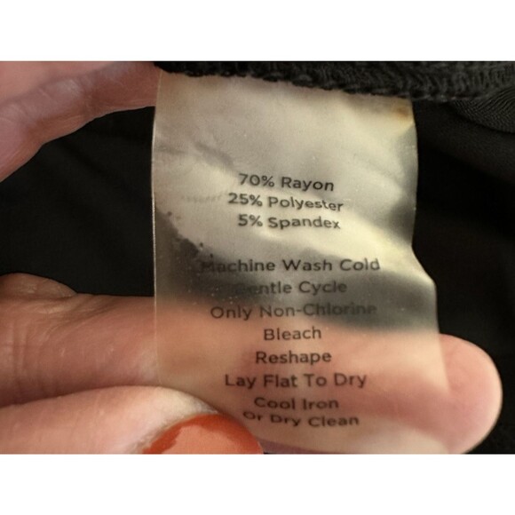 Talbots Women Short Sleeve Rayon Blend Sheath Dress Size 2 Petite Black - Picture 9 of 9